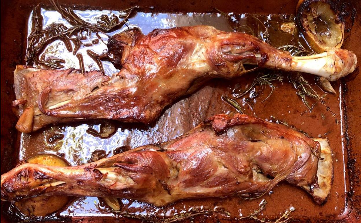 Paletillas de lechal asadas