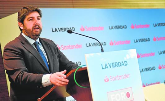 El presidente del Gobierno regional, Fernando López Miras. 