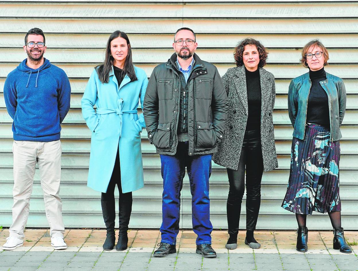 Juan Miguel Fajardo, María Cerdán, Manuel Ruiz, María Jesús García e Irene Villegas. 