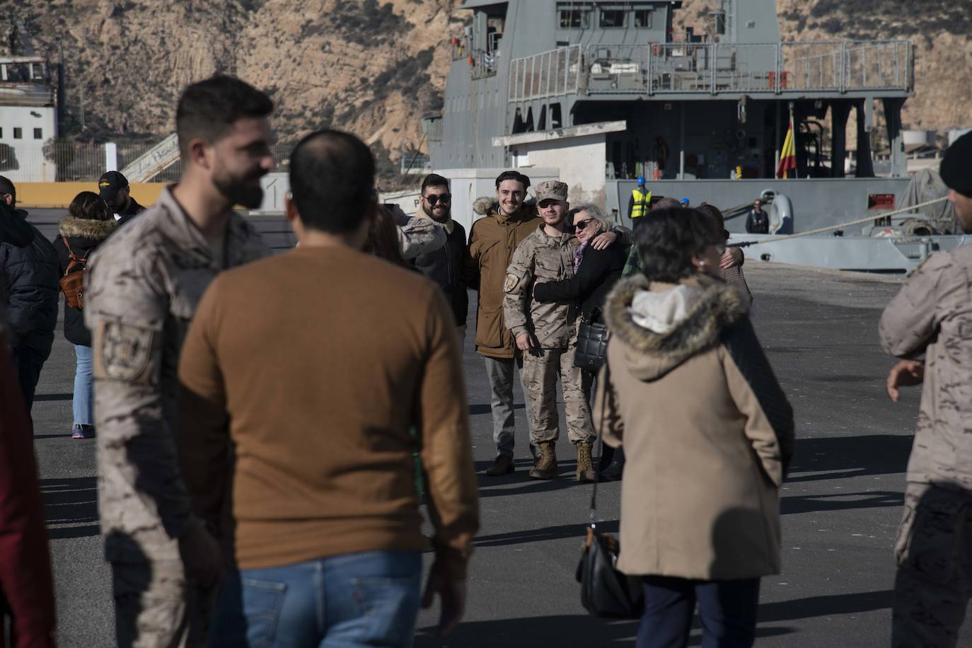 Fotos: La salida del buque Audaz en Cartagena, en imágenes