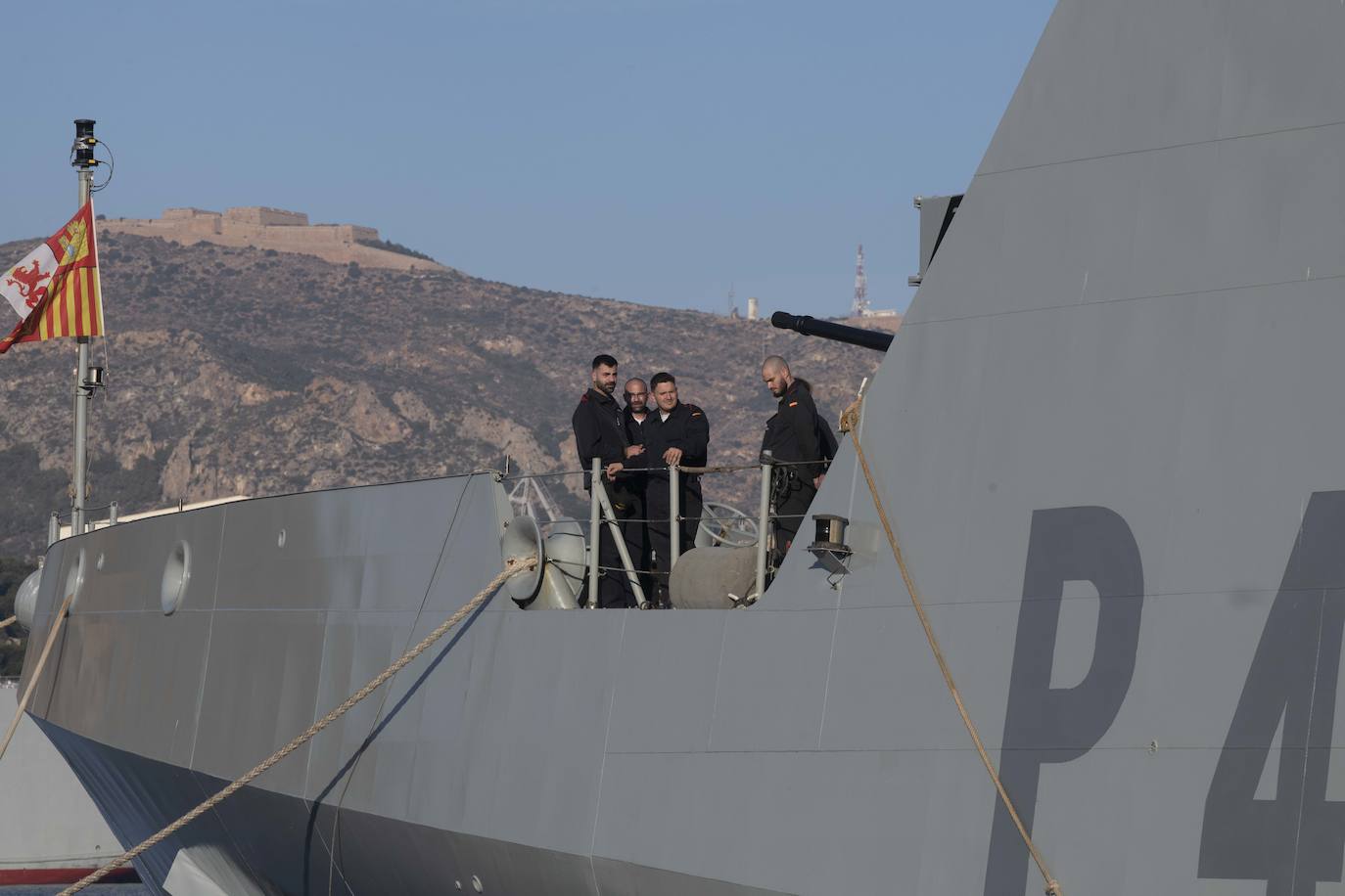 Fotos: La salida del buque Audaz en Cartagena, en imágenes