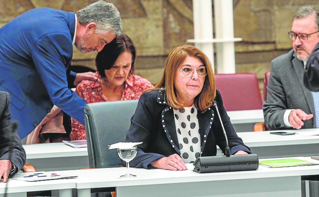 La exconsejera Mabel Campuzano, en la Asamblea. 