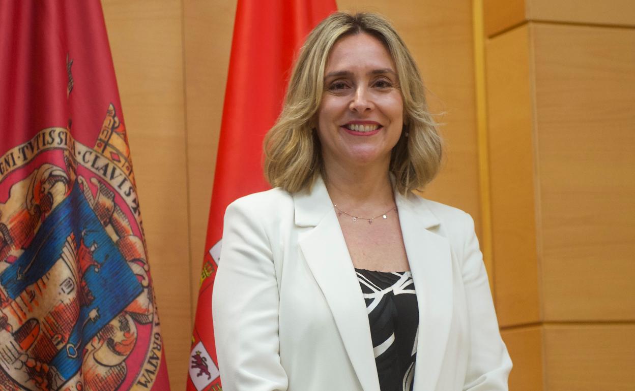 Conchita Ruiz Caballero, antes de su primera comparecencia. 