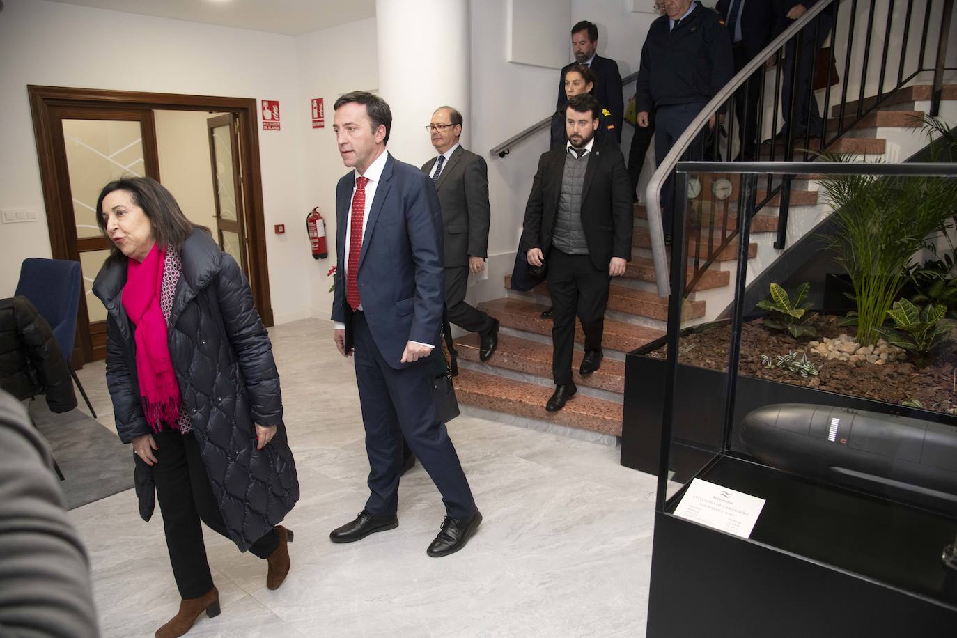 Fotos: La visita de la ministra Margarita Robles a Cartagena, en imágenes