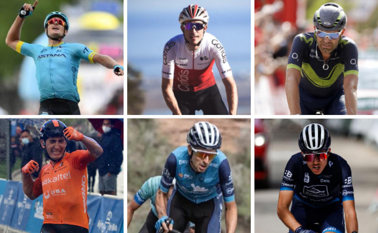 Luis León Sánchez (Astana). Rubén Fernández (Cofidis). José Joaquín Rojas (Movistar). Antonio Jesús Soto (Euskaltel). José María García (Electro Hiper Europa). José Luis Faura (Electro Hiper Europa). 