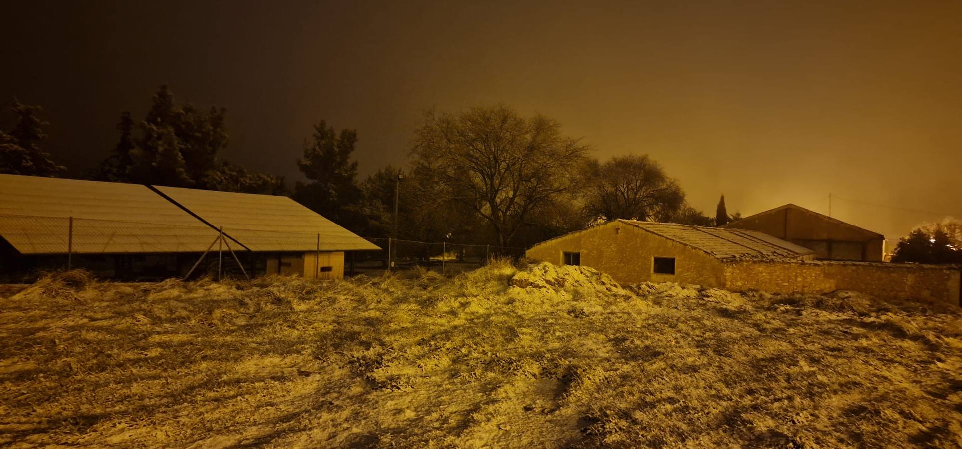 Fotos: Primeros copos de nieve en la pedanía caravaqueña de El Moralejo