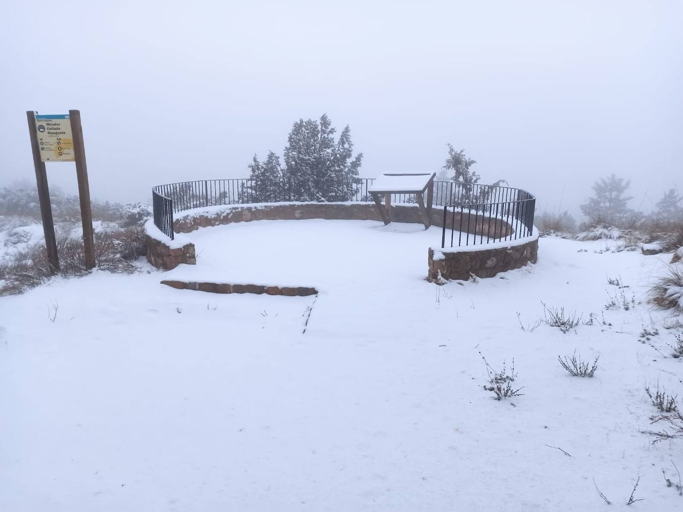 Fotos: Las cumbres de Sierra Espuña se tiñen de blanco por la nieve