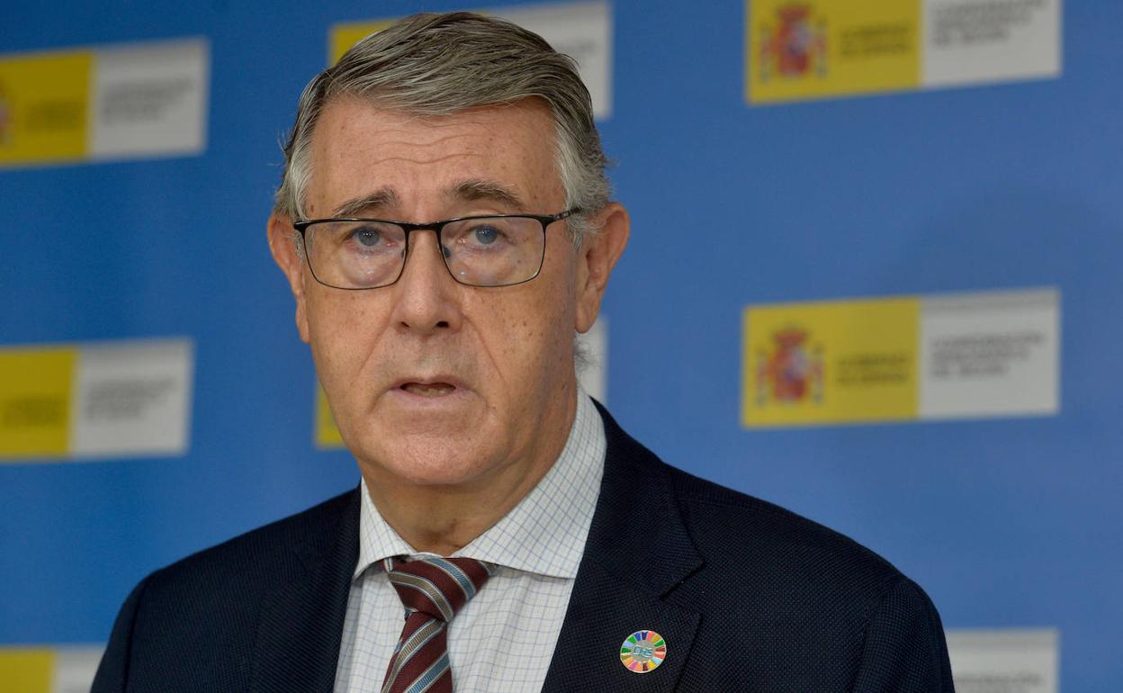 El presidente de la Confederación Hidrográfica del Segura (CHS), Mario Urrea, en una imagen de archivo.