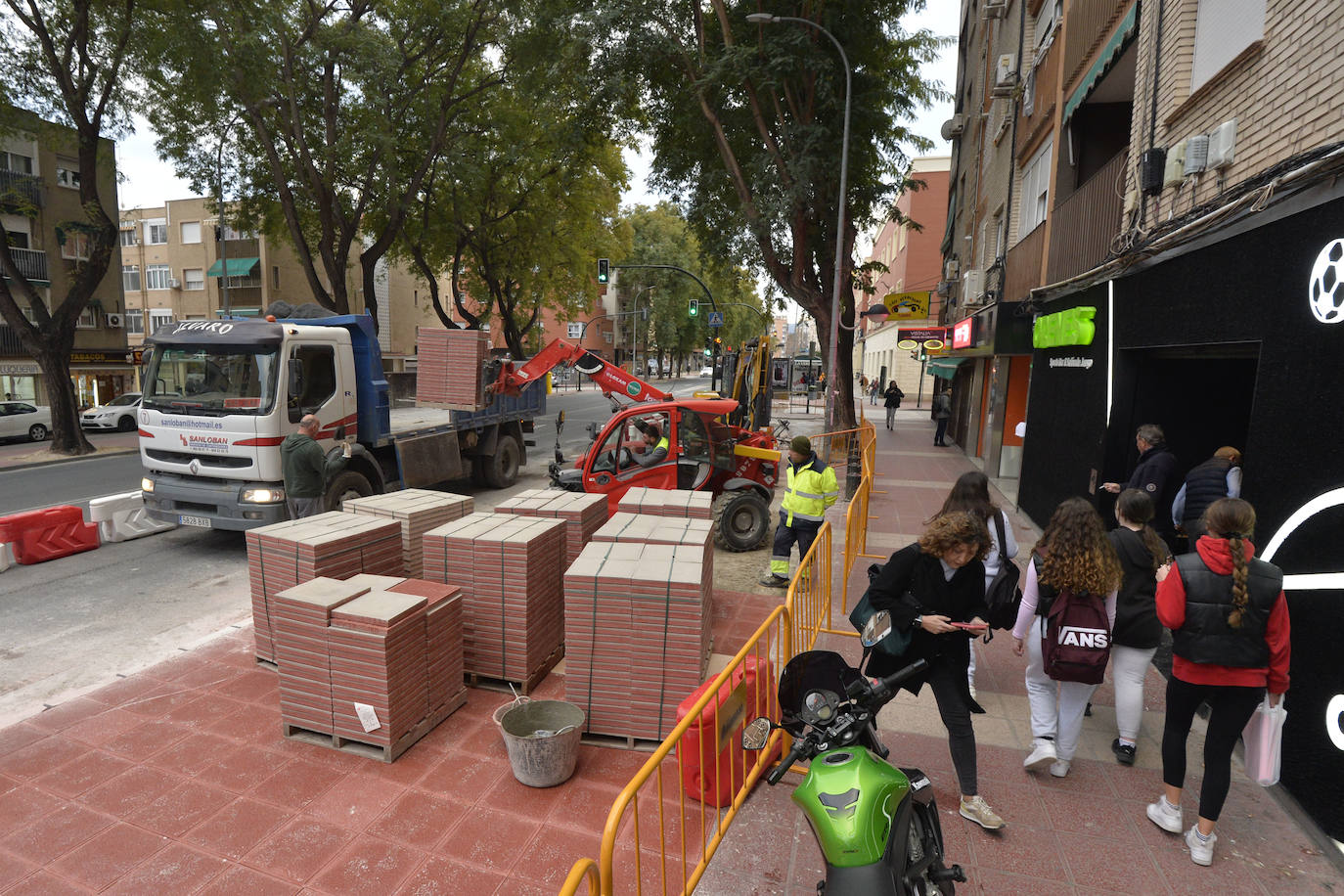 Fotos: Avanzan las obras del plan de movilidad de Murcia