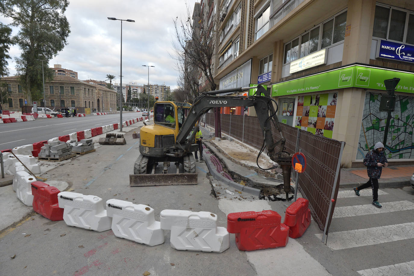 Fotos: Avanzan las obras del plan de movilidad de Murcia