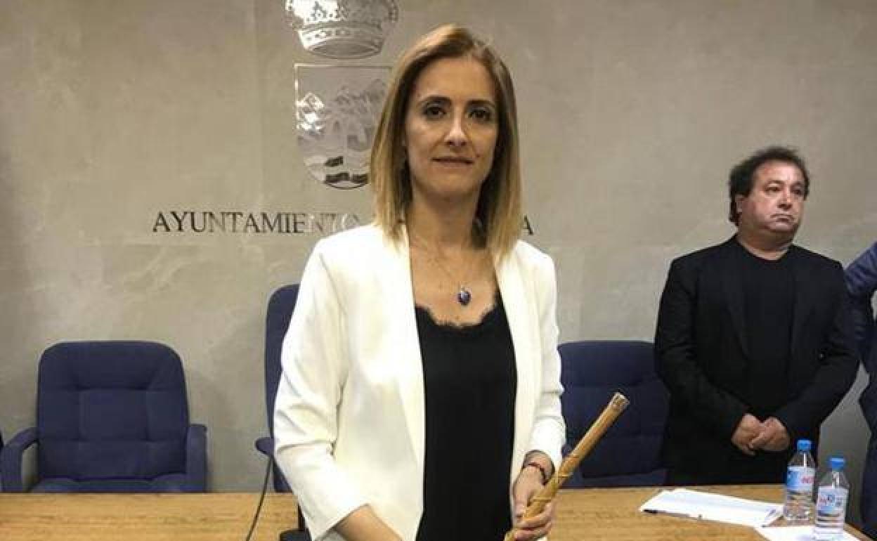 Finabel Martínez, en el Pleno del Ayuntamiento de Fortuna. 