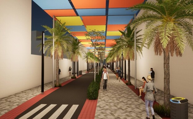 La avenida Trece de Octubre de Los Alcázares duplicará su espacio peatonal  y tendrá más árboles | La Verdad
