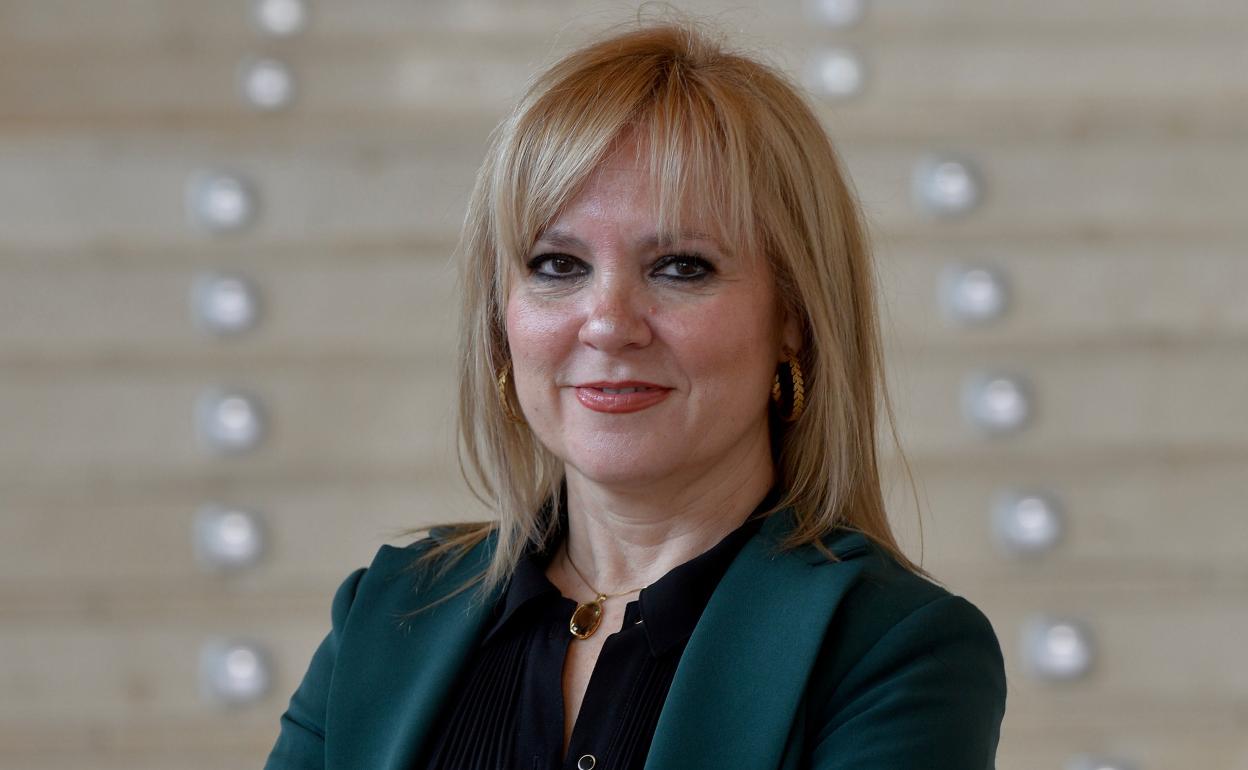 Mercedes Olivares antes de recibir el reconocimiento. 