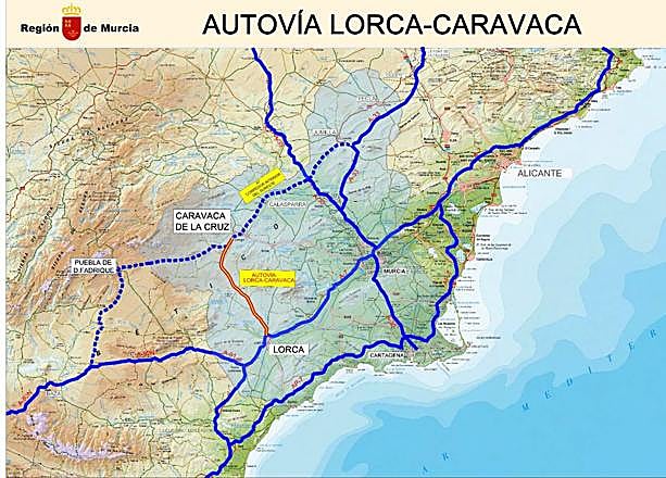 Trazado de la futura vía de comunicación.