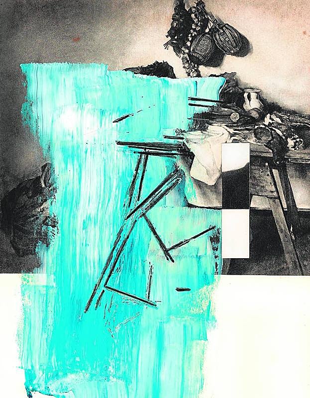 El poder azul. Para el artista plástico Ángel Haro esta es la primera vez que se enfrenta a ilustrar poemas de los hermanos Machado. En estas obras se reivindica como «pintor paisajista».