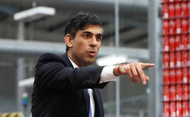 British Prime Minister, Rishi Sunak, this Tuesday in a question session with local businessmen in Northern Ireland
