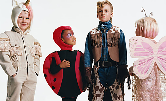 Una imagen de la campaña de disfraces de Zara que aparece en su web.