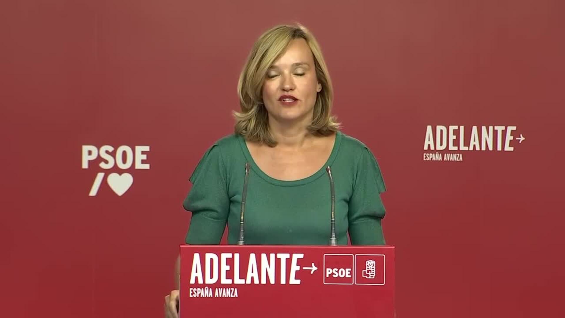 PSOE no apoyará la investidura de Feijóo