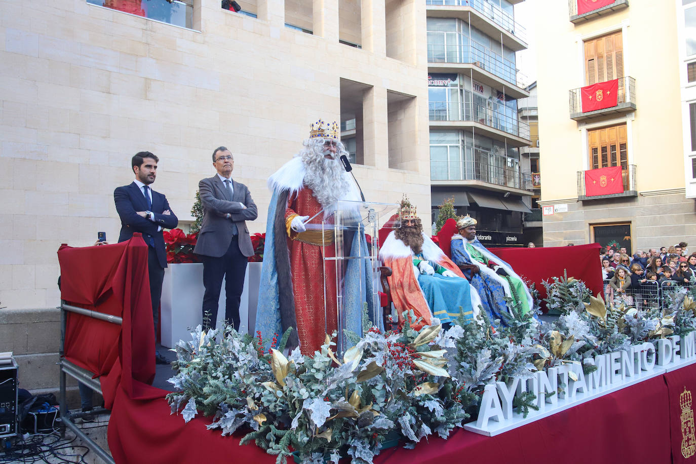 Recibimiento de los Reyes Magos en Murcia, en imágenes