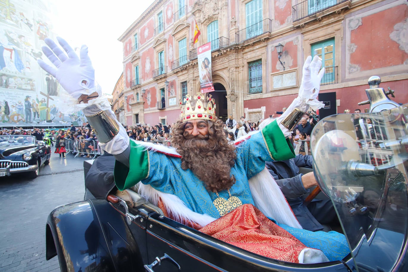 Recibimiento de los Reyes Magos en Murcia, en imágenes