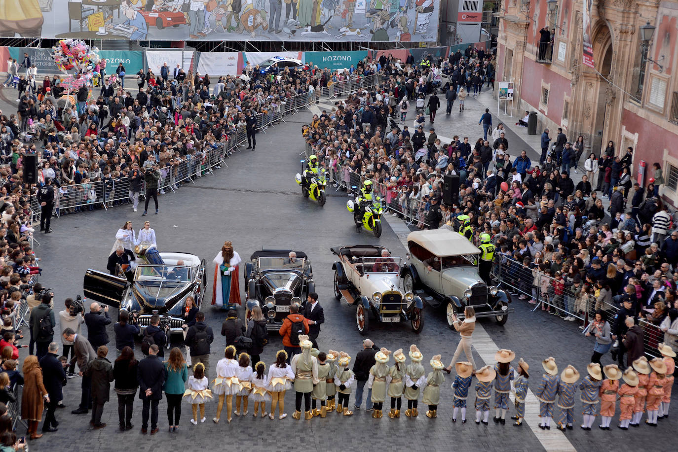 Recibimiento de los Reyes Magos en Murcia, en imágenes