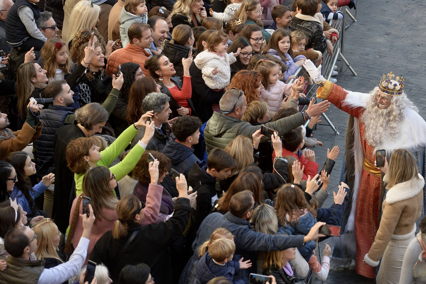 Recibimiento de los Reyes Magos en Murcia, en imágenes