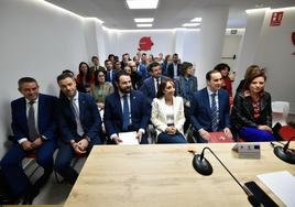 Asamblea de la Federación de Municipios, en noviembre, cuando fue elegido presidente Víctor López.