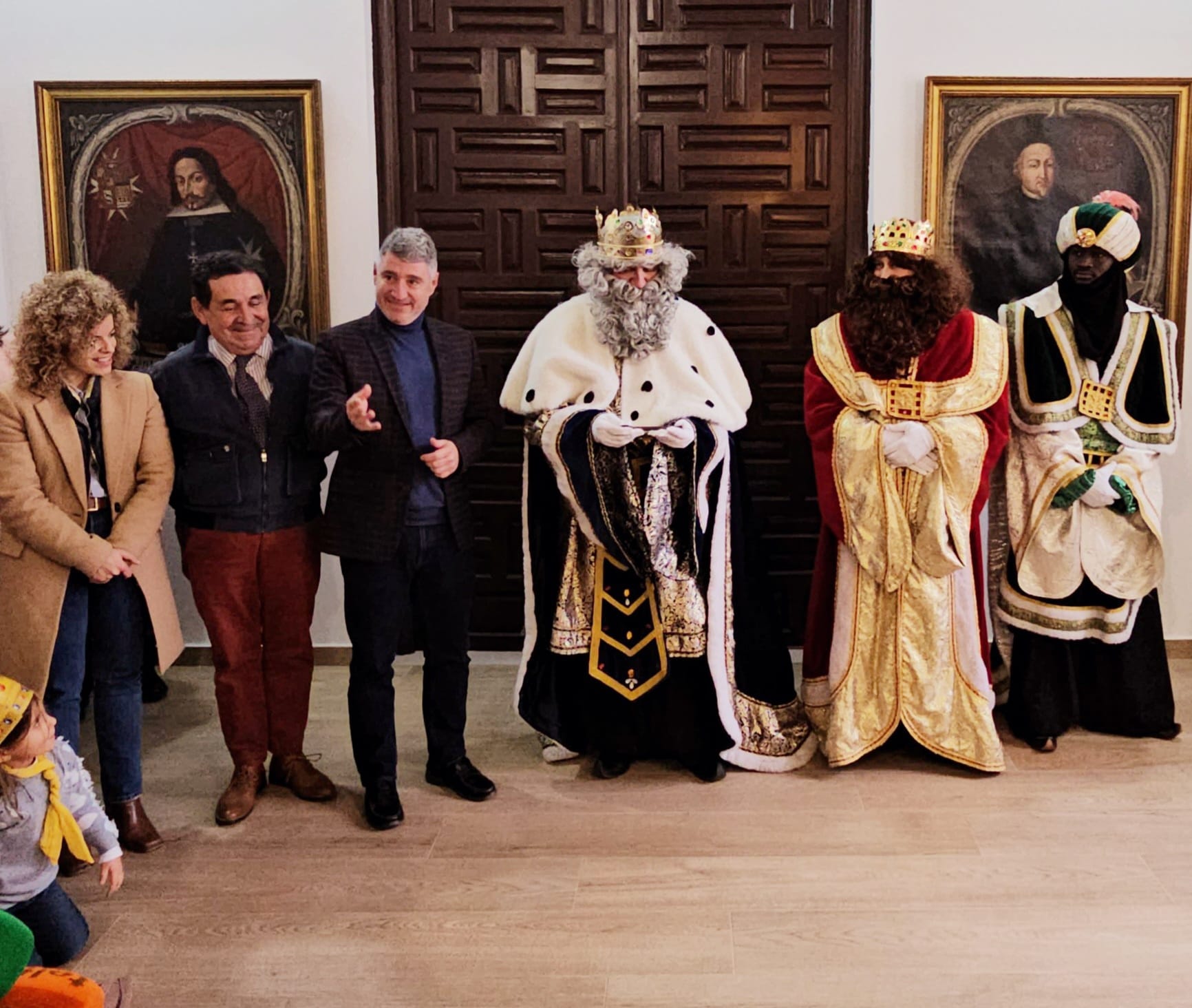 Recepción a los Reyes Magos en el Ayuntamiento.