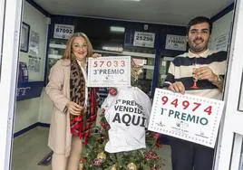 Administración de lotería de Mazarrón donde se vendió el tercer premio del Sorteo del Niño.