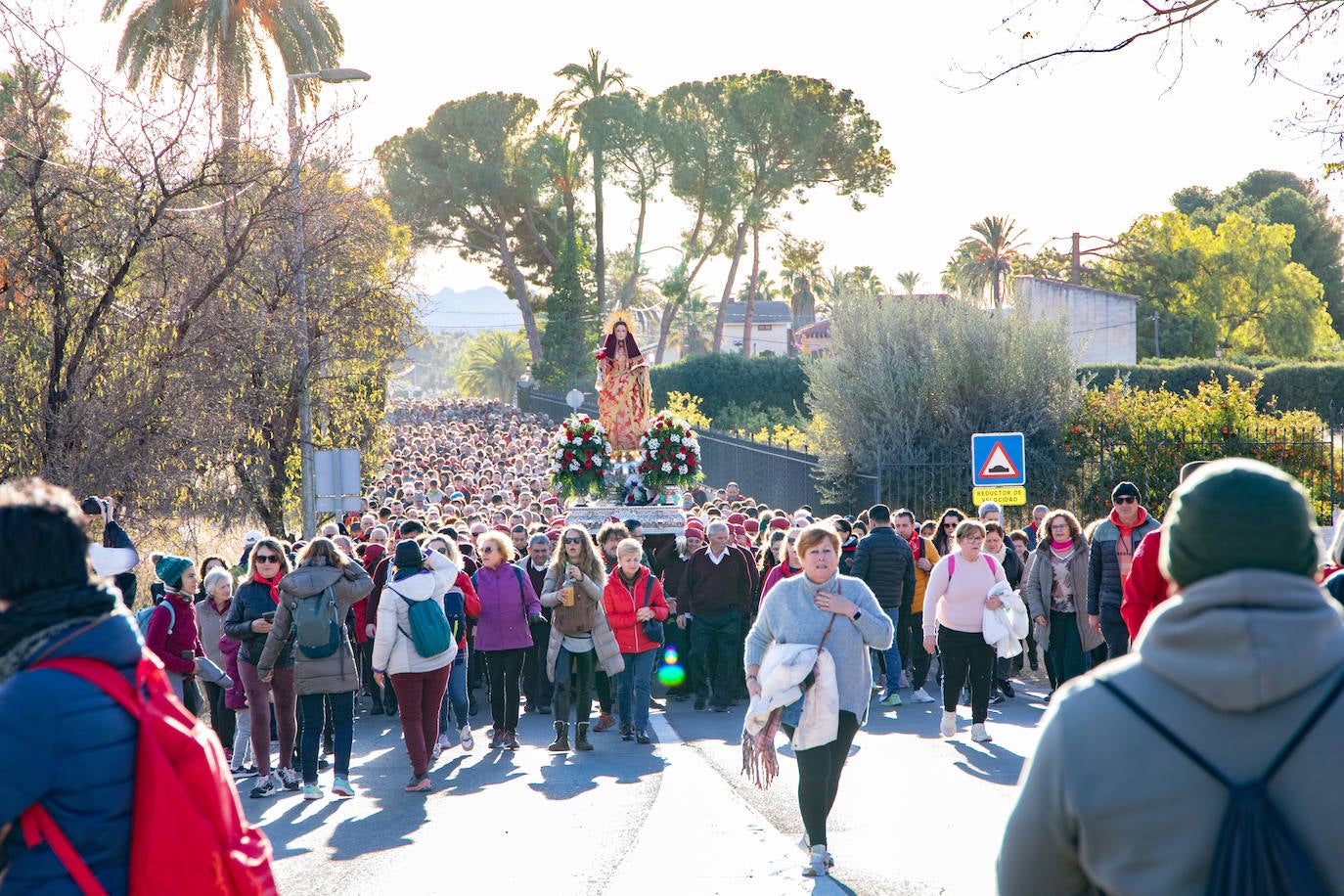 La subida de la Santa de Totana, en imágenes