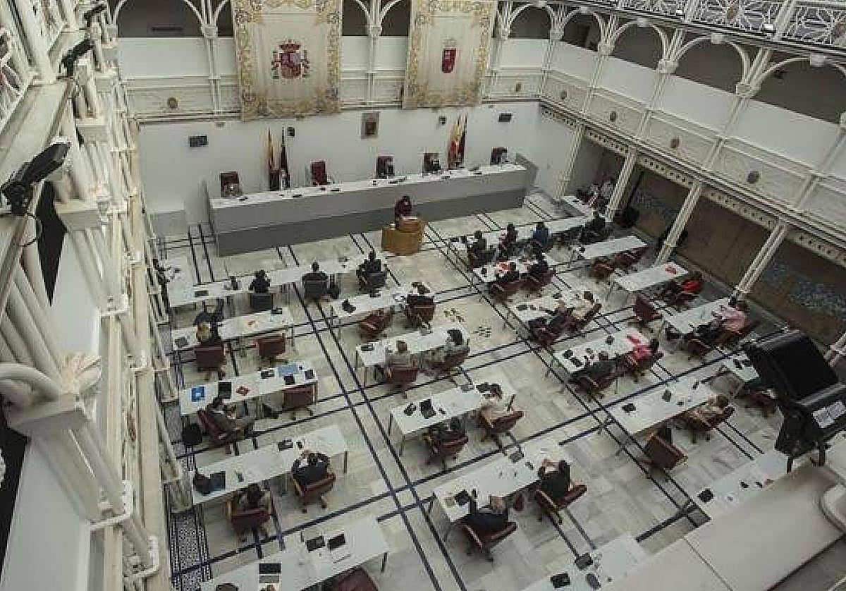 Pleno de la Asamblea Regional, en una fotografía de archivo.