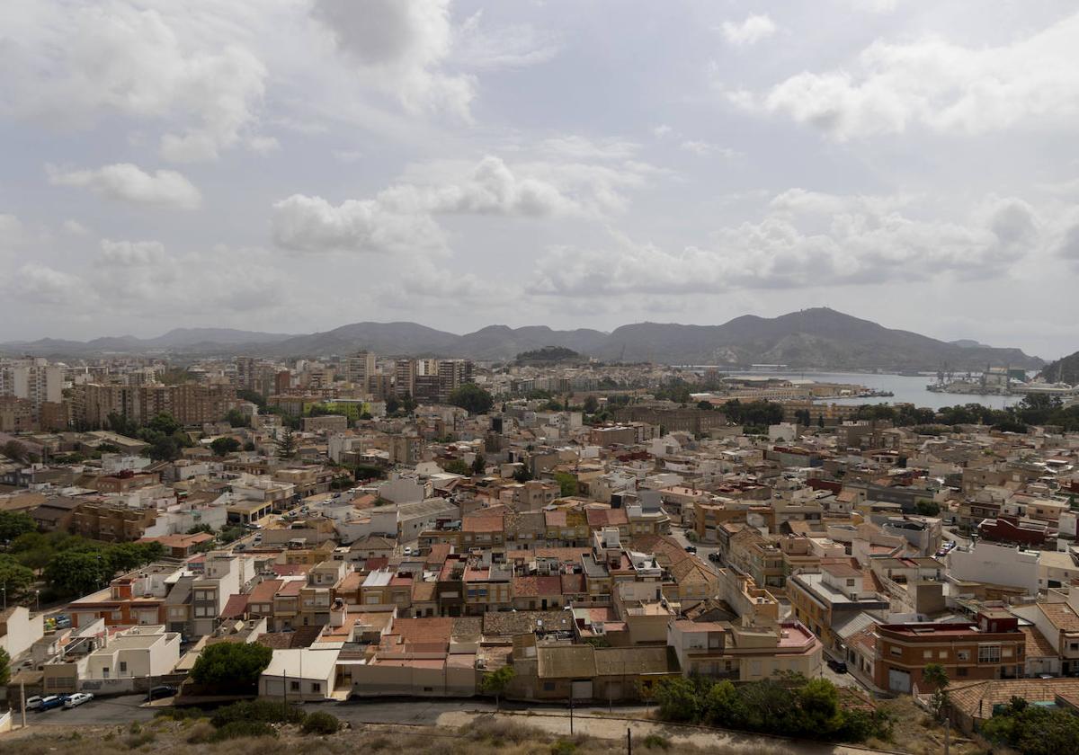 Contaminación sobre Cartagena en una imagen de archivo.