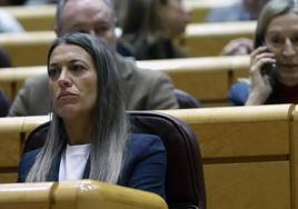 La diputada y portavoz de Junts en el Congreso, Miriam Nogueras, durante el pleno celebrado en el Senado.