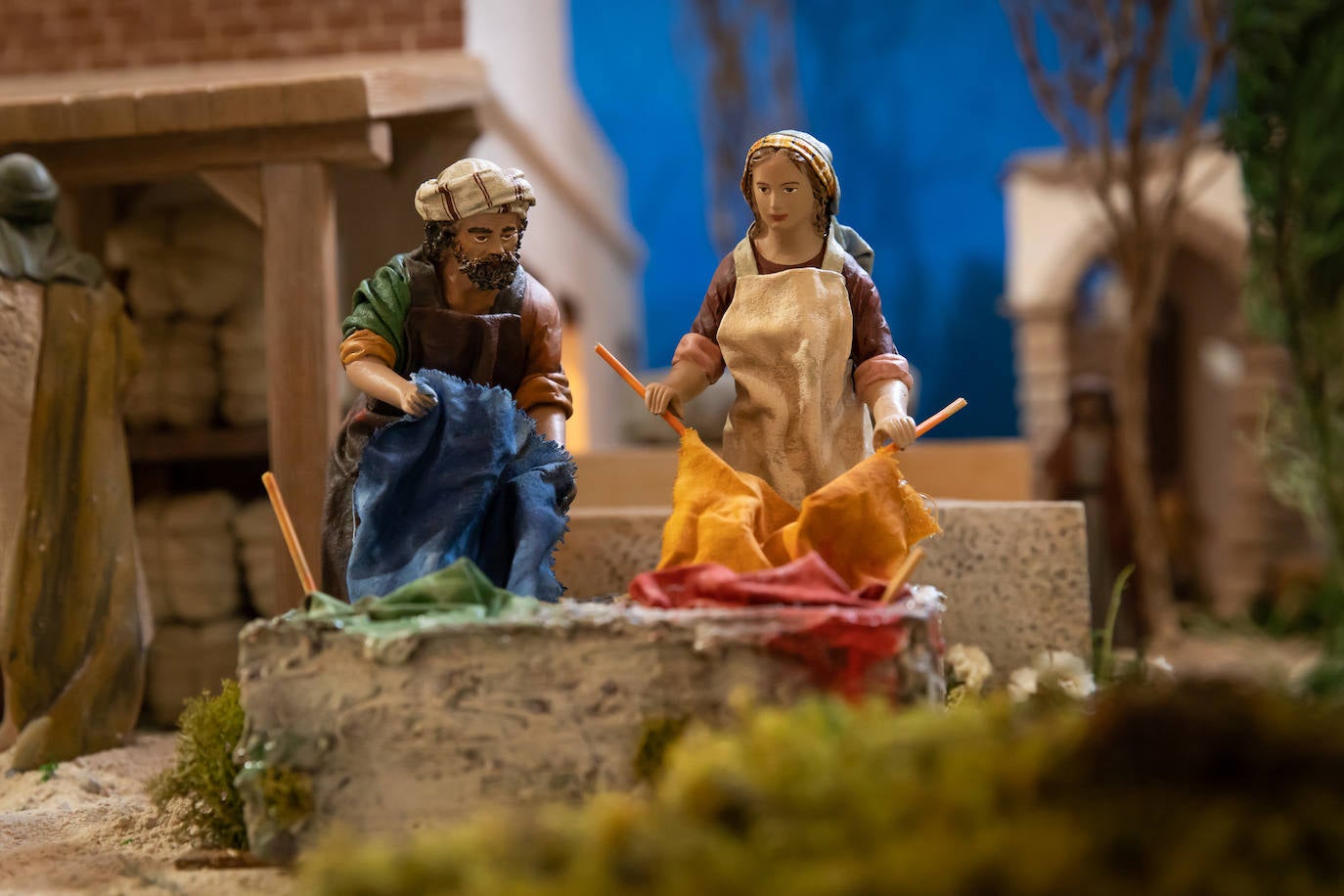 Las imágenes del belén del convento de franciscanos de Orihuela