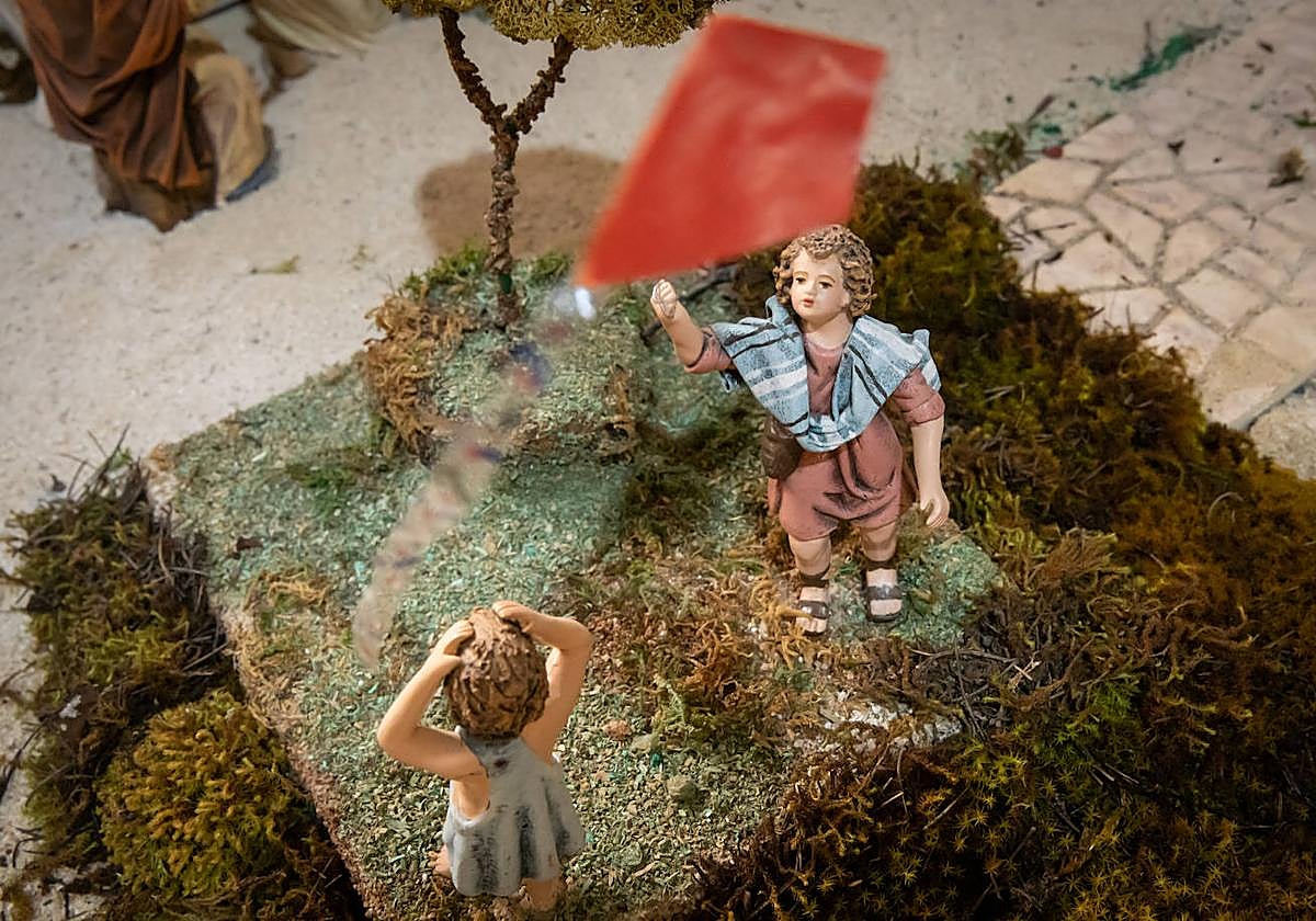 Las imágenes del belén del convento de franciscanos de Orihuela