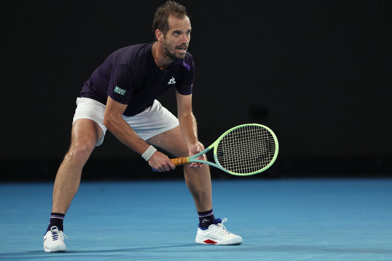 La victoria de Carlos Alcaraz ante Richard Gasquet en el Abierto de Australia, en imágenes