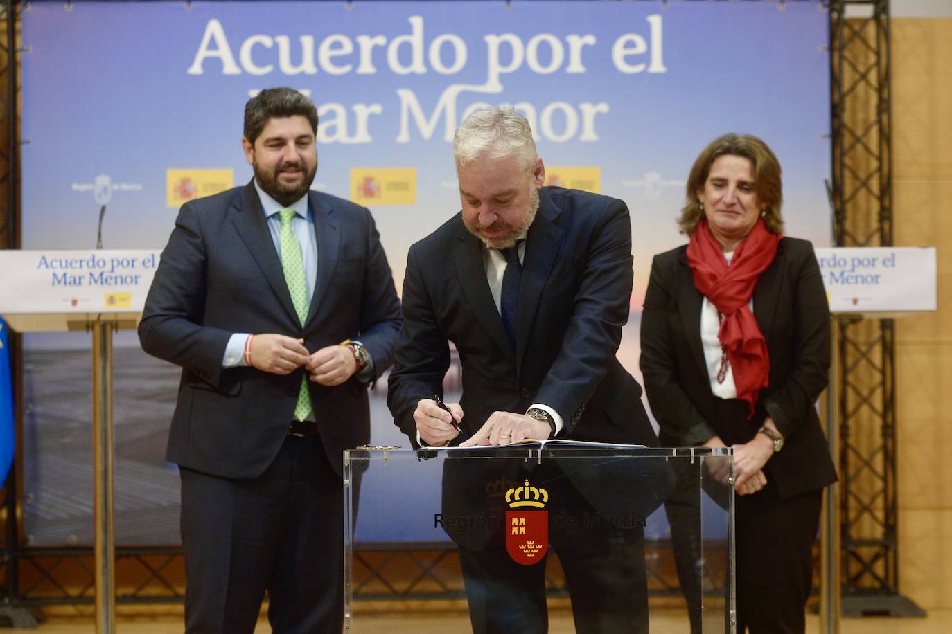 La firma de la Comisión Interadministrativa del Mar Menor, en imágenes