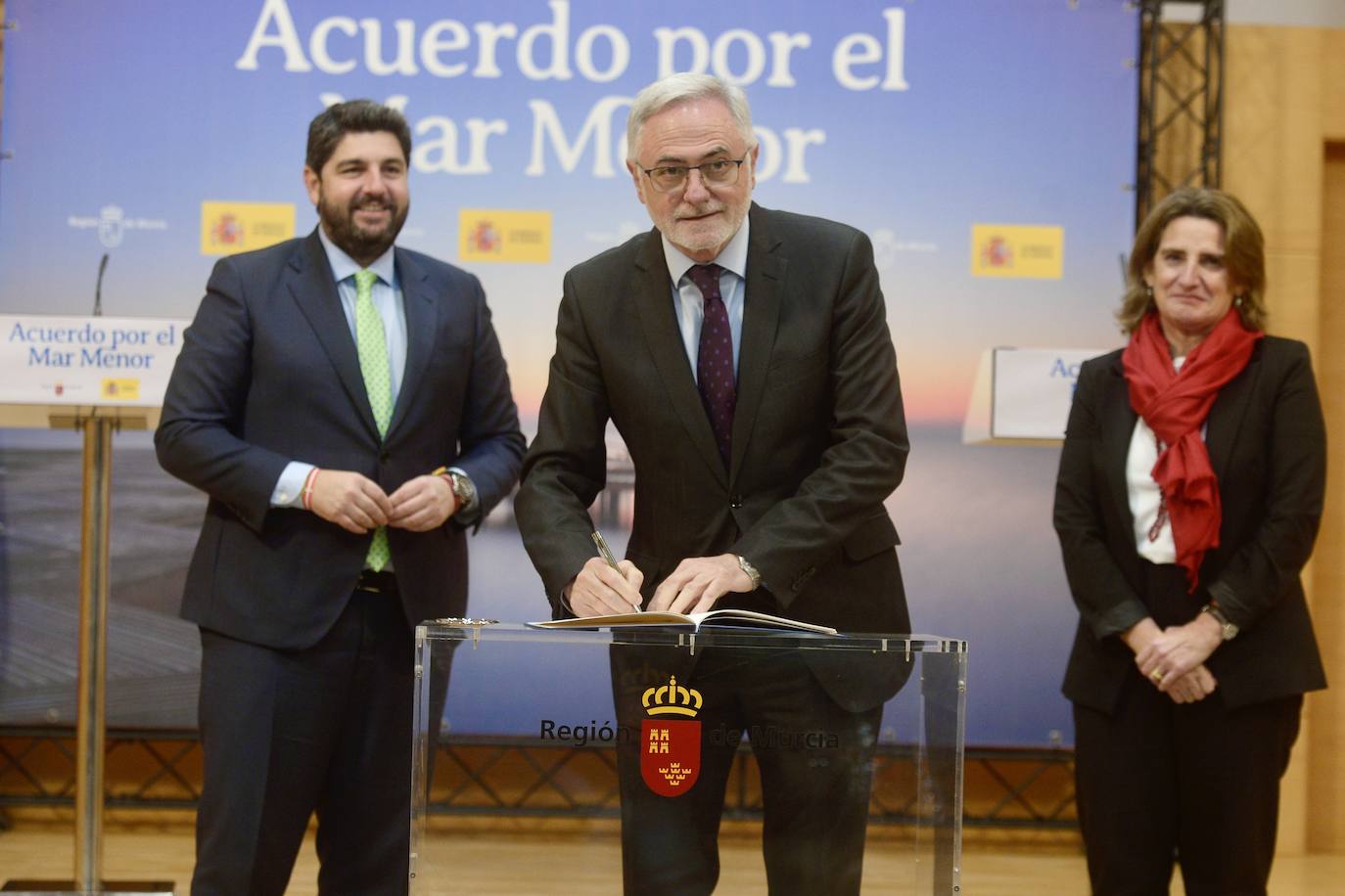 La firma de la Comisión Interadministrativa del Mar Menor, en imágenes