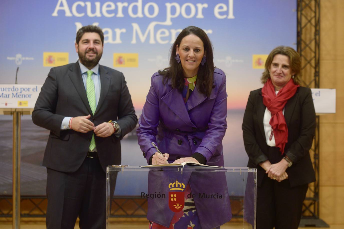 La firma de la Comisión Interadministrativa del Mar Menor, en imágenes