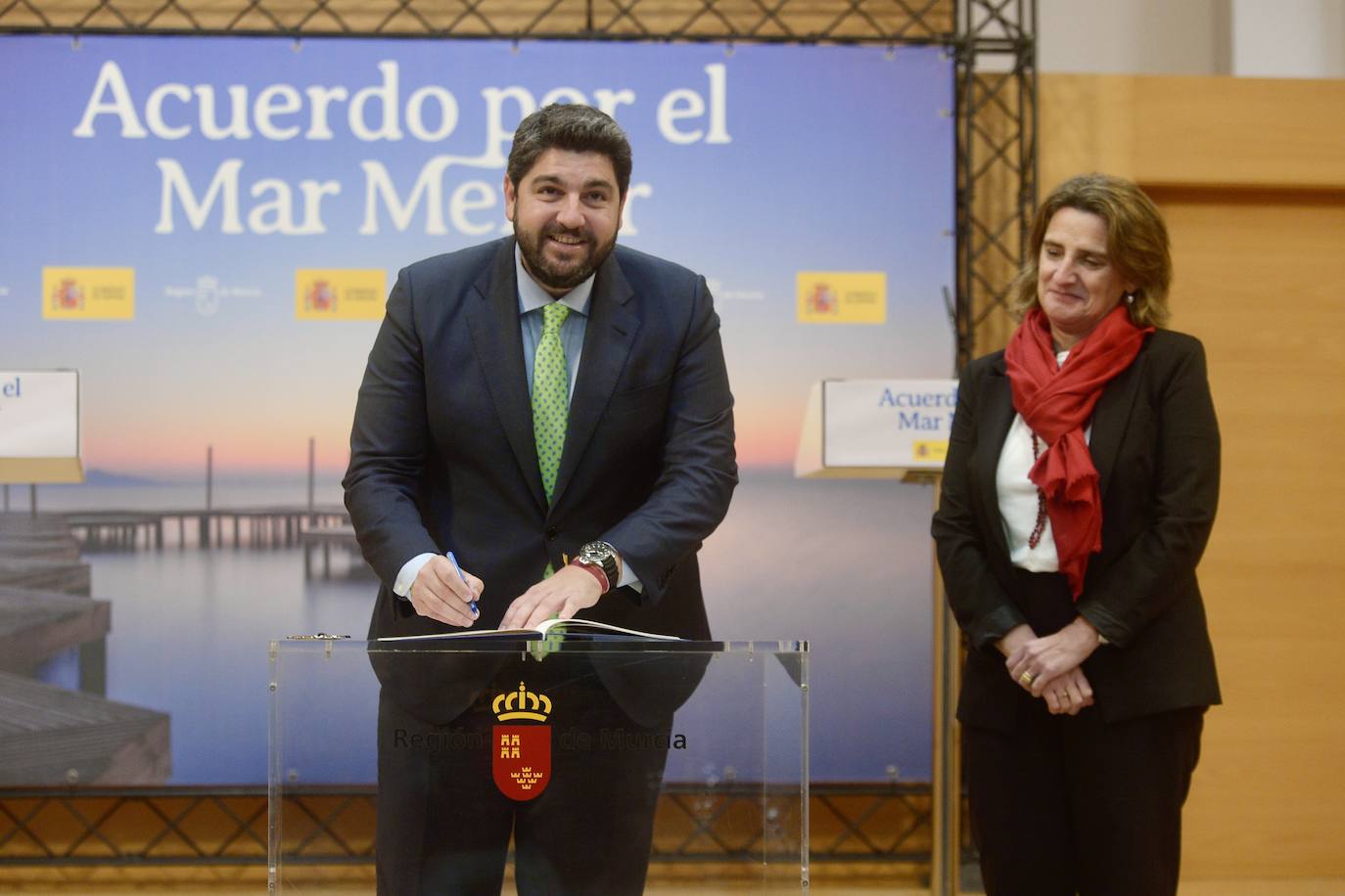 La firma de la Comisión Interadministrativa del Mar Menor, en imágenes