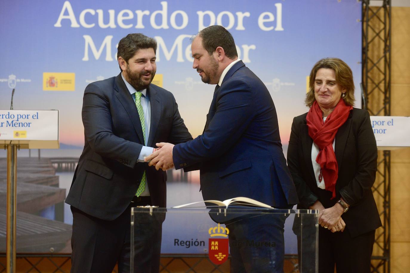 La firma de la Comisión Interadministrativa del Mar Menor, en imágenes