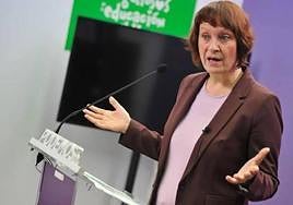 La diputada regional de Podemos-Izquierda Unida y Alianza Verde (Podemos-IU-AV), María Marín, en una imagen de archivo.