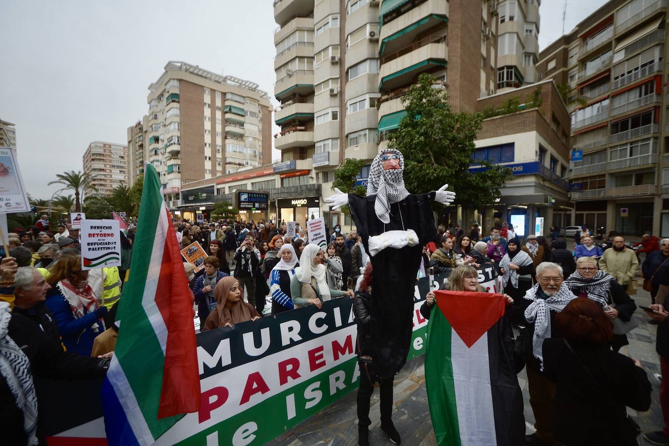 En imágenes: manifestación por Palestina en Murcia