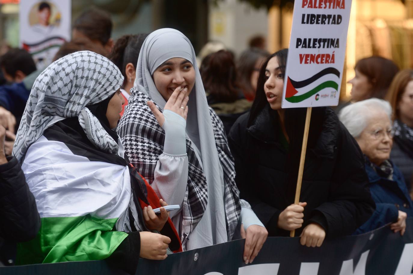 En imágenes: manifestación por Palestina en Murcia