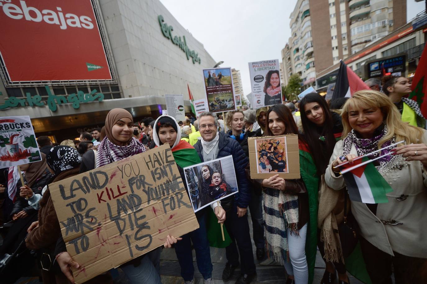 En imágenes: manifestación por Palestina en Murcia