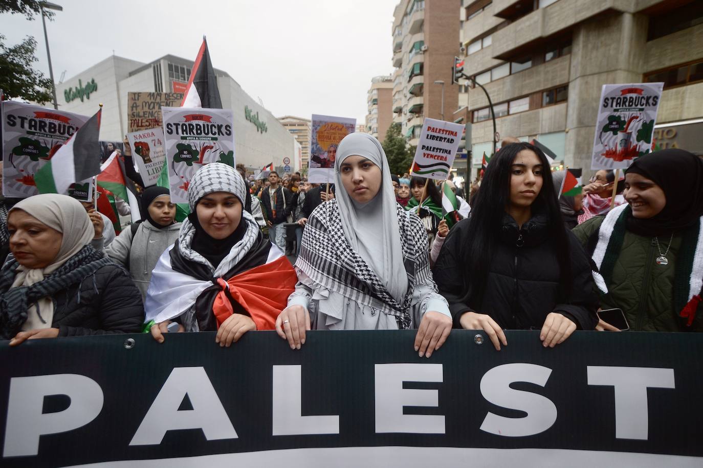 En imágenes: manifestación por Palestina en Murcia