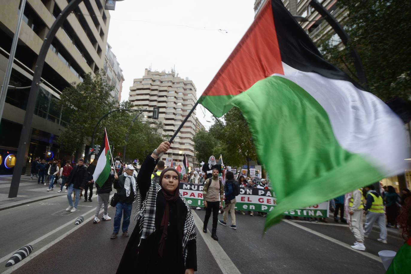 En imágenes: manifestación por Palestina en Murcia