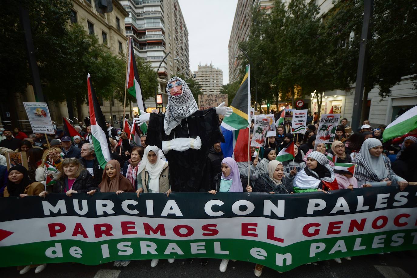 En imágenes: manifestación por Palestina en Murcia