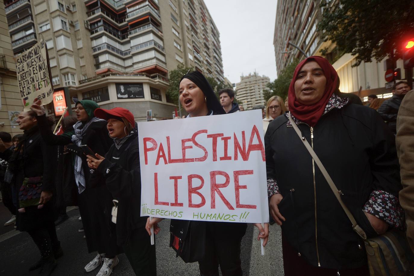 En imágenes: manifestación por Palestina en Murcia