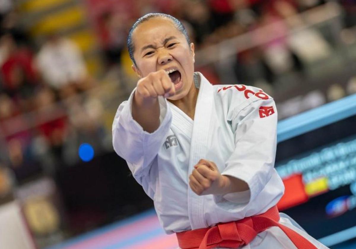 Irene Yao, en acción, en un torneo internacionalde la Seria A.